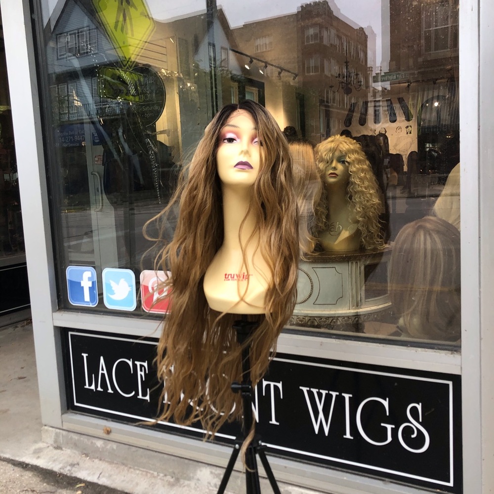 Super Long Blonde Beach Waves Party Wig Sexy Long - Picture 4 of 8